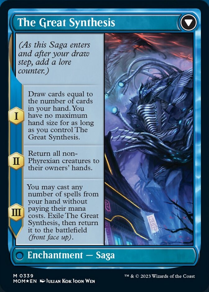 Jin-Gitaxias // The Great Synthesis (Borderless Alternate Art) [March