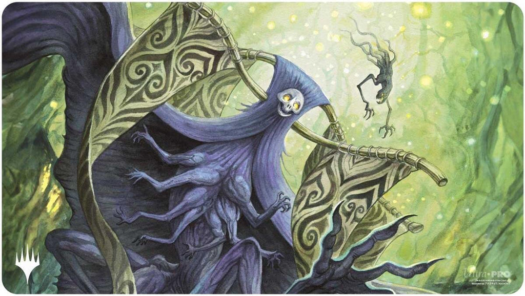 Magic The Gathering Duskmourn Playmat Mythic Cycle Blue Overlord of the Floodpits main image 1