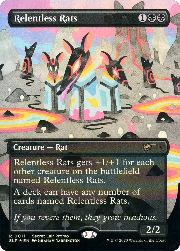 relentless cards mtg Relentless Rats Print main image 0