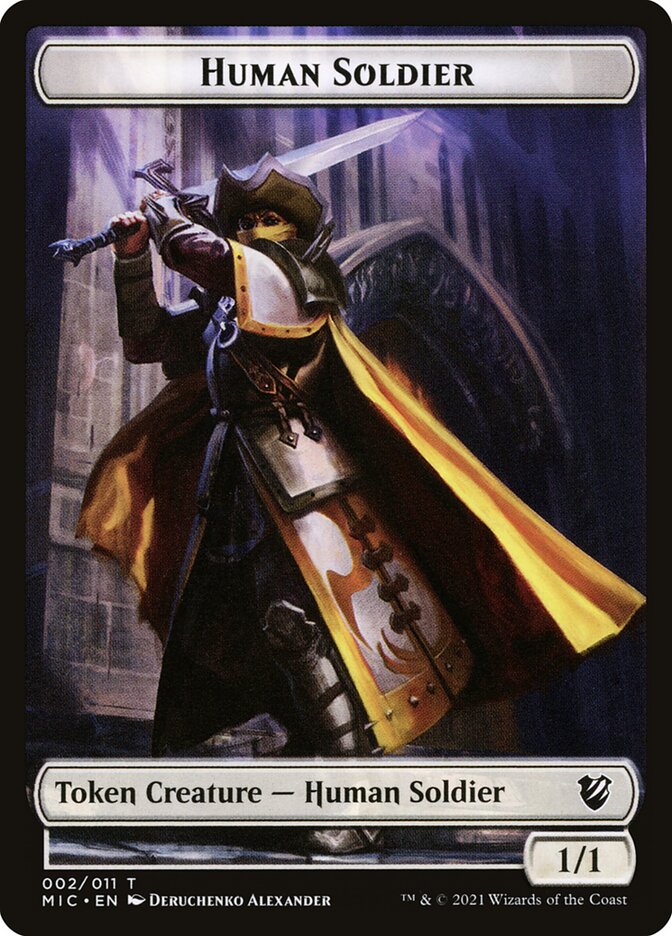 mtg soldier token cards (1/1) by Peter Mohrbacher Token Creature Soldier Rarity o:soldier o:token Scryfall Magic: