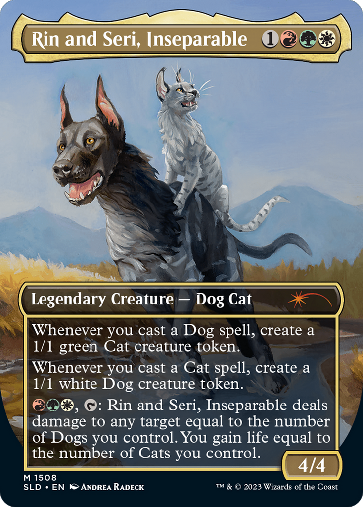 rin and seri card sleeves Seri, Inseparable (1508) // Rin and Seri, Inseparable [Secret Lair Commander Deck: Raining Cats and Dogs] poplcoca sleeved standard sized MTG Pokemon TCG 25th Anniversary Pokedex type:Jungle