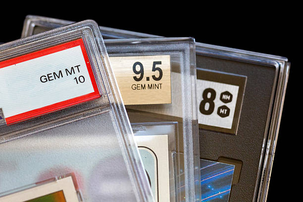 trading cards that have been graded and scored