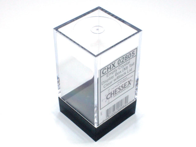 Chessex Empty Crystal Display Box w/ Black Lid