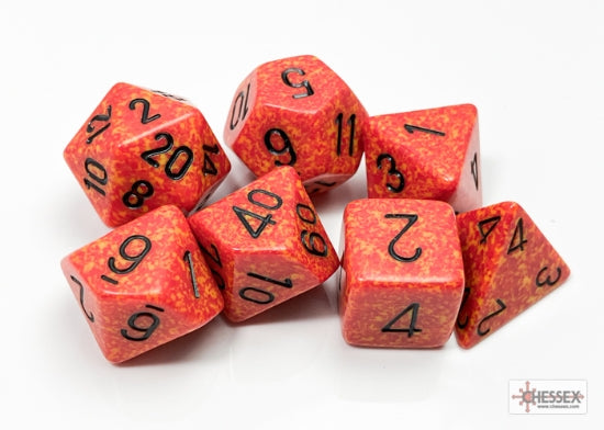 Speckled® Polyhedral Fire 7-Die Set