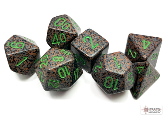 Speckled® Polyhedral Earth 7-Die Set