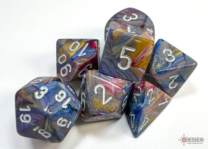 Festive® Polyhedral Carousel™/white 7-Die Set