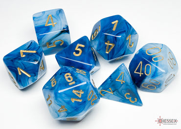 Phantom® Polyhedral Teal/gold 7-Die Set