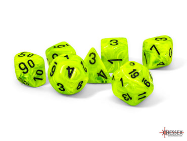 Vortex® Bright Green/black Mega-hedral™ 7-Die Set