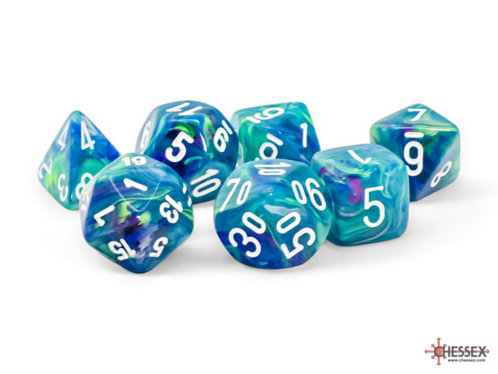 Festive® Waterlily™/white Mega-hedral™ 7-Die Set