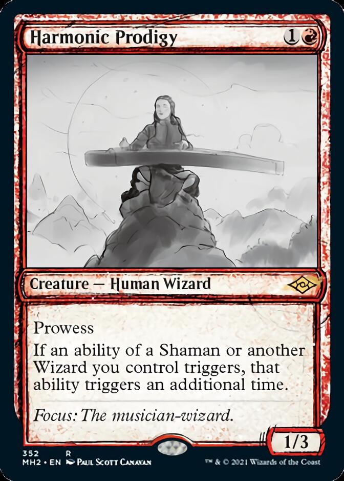 mtg sketch cards Harmonic Prodigy (Sketch) [Modern Horizons 2] MTG Scene Box but appropriate for friendly Every Disney Lorcana: Into Theme:Simba & Megara