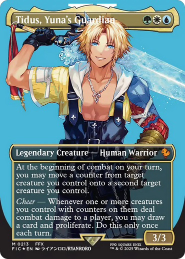 Tidus, Yuna's Guardian (Borderless) (Surge Foil) [FINAL FANTASY Commander]