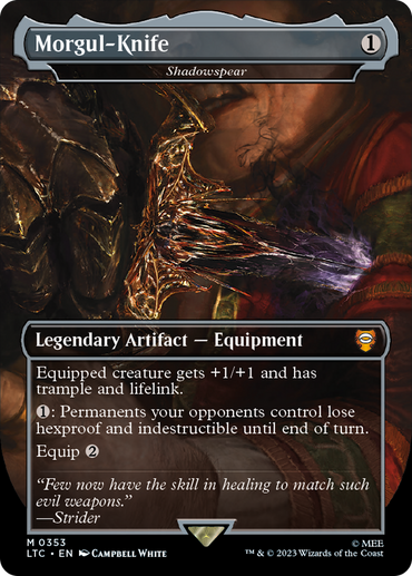 Morgul-Knife - Shadowspear (Borderless) [The Lord of the Rings: Tales of Middle-Earth Commander]
