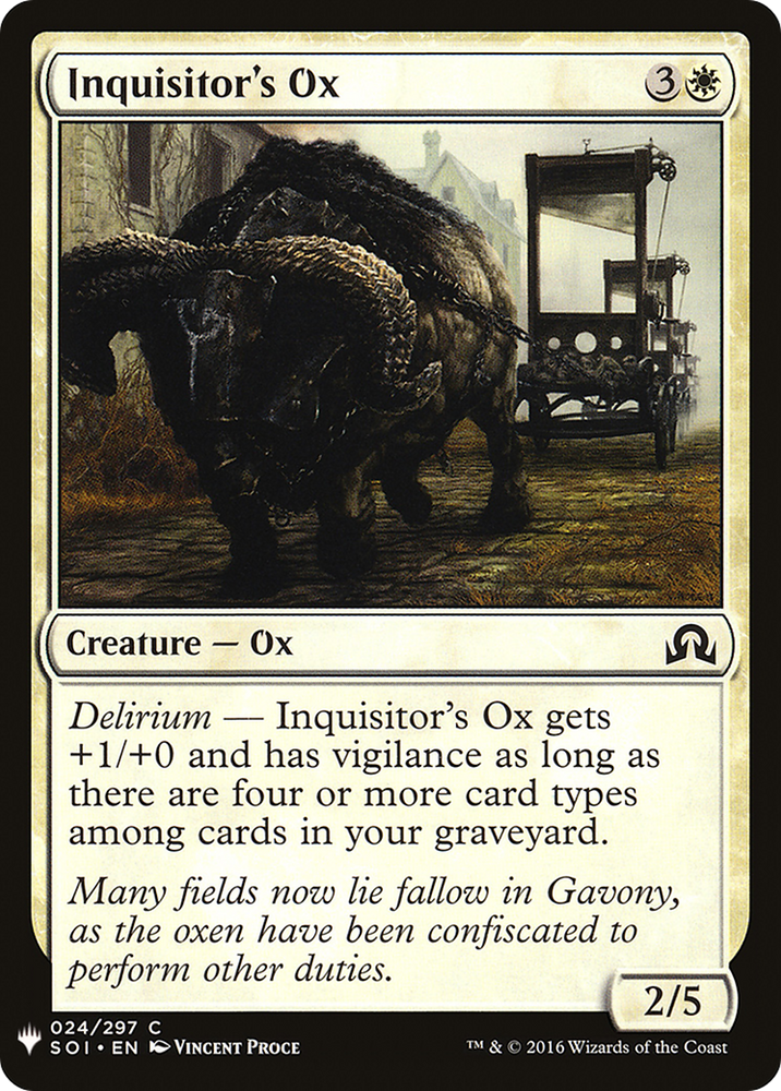 Inquisitor's Ox [Mystery Booster]