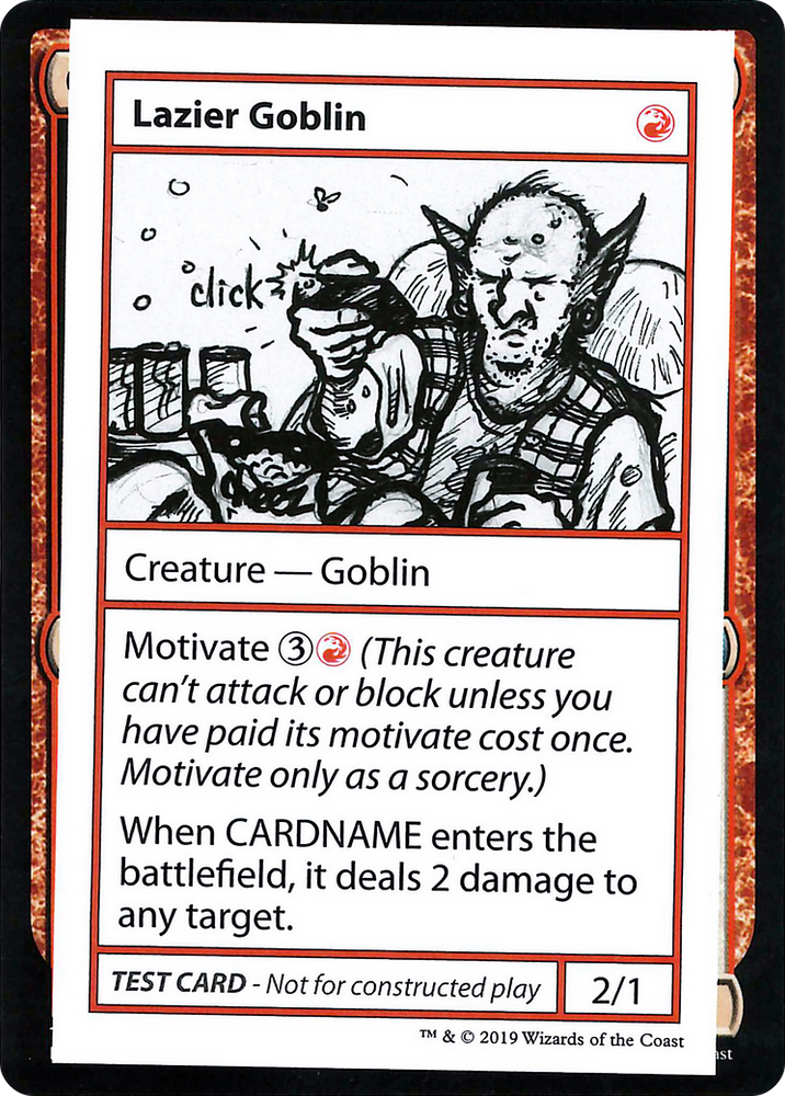 Lazier Goblin (2021 Edition) [Mystery Booster Playtest Cards]
