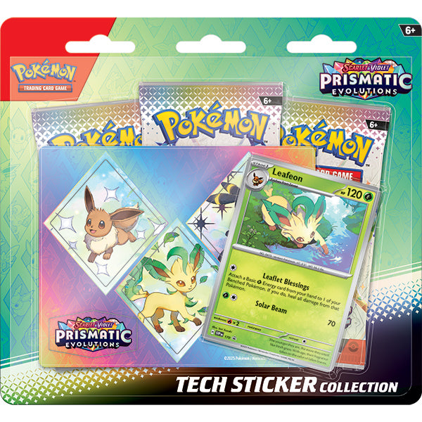 Pokemon TCG: Scarlet & Violet Prismatic Evolutions- Tech Sticker Collection (3 varieties) (Pre-Order)