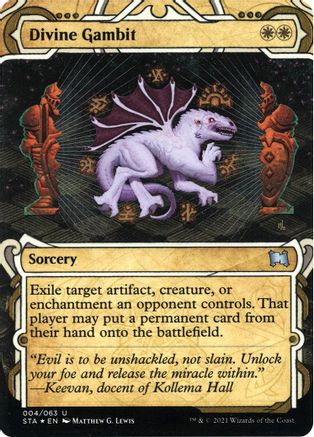 Divine Gambit (Foil Etched) [Strixhaven: Mystical Archive]
