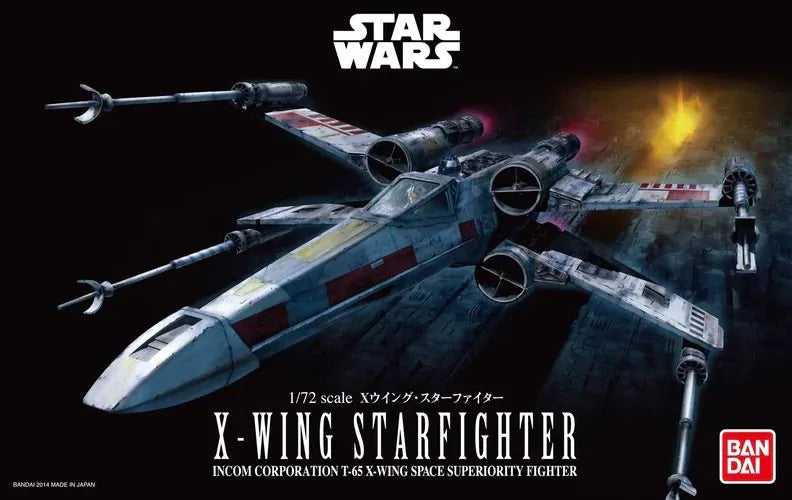 Bandai Hobby Star Wars 1/72 Plastic Model (Model Kit) - X-Wing Star Fighter