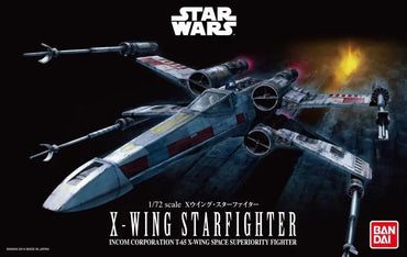Bandai Hobby Star Wars 1/72 Plastic Model (Model Kit) - X-Wing Star Fighter