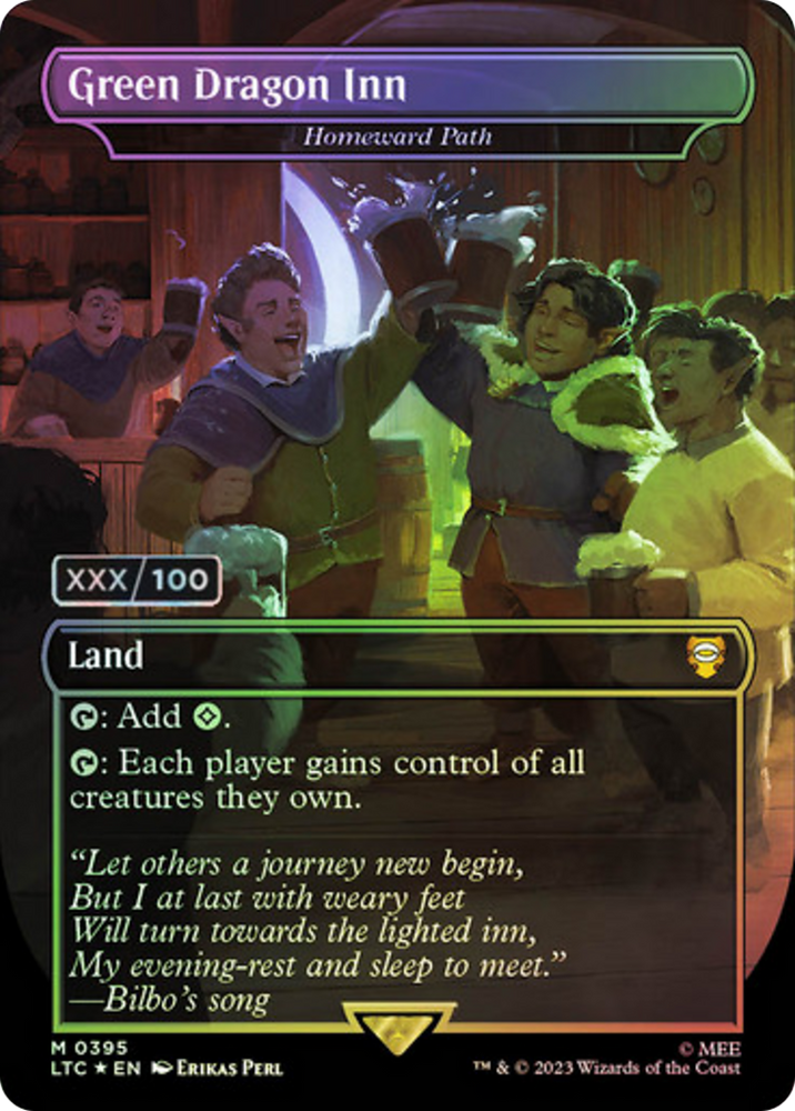 Green Dragon Inn - Homeward Path (Borderless) (Serialized) [The Lord of the Rings: Tales of Middle-Earth Commander]