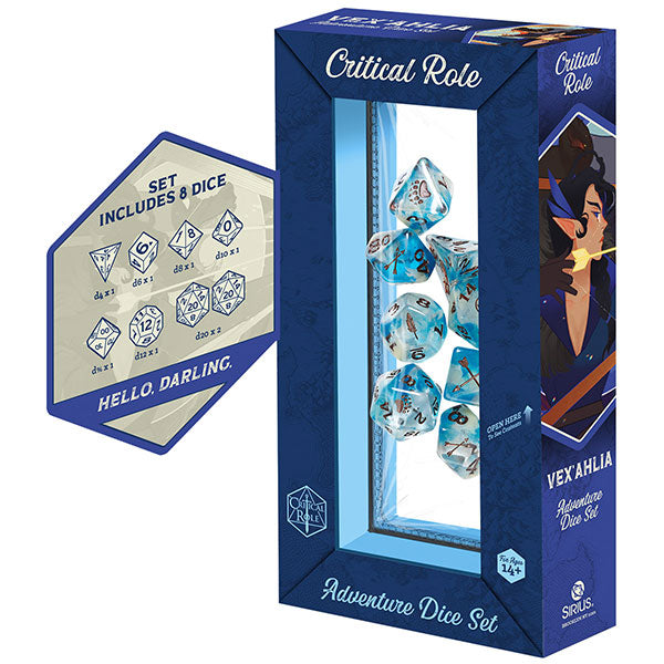 7-Die Set Vox Machina Adventure Dice: Vex'ahlia