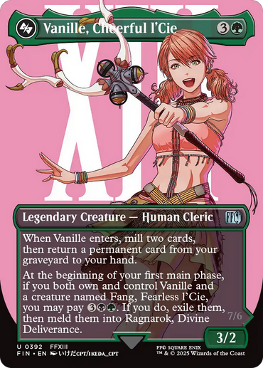 Vanille, Cheerful l'Cie // Ragnarok, Divine Deliverance (Borderless) [FINAL FANTASY]