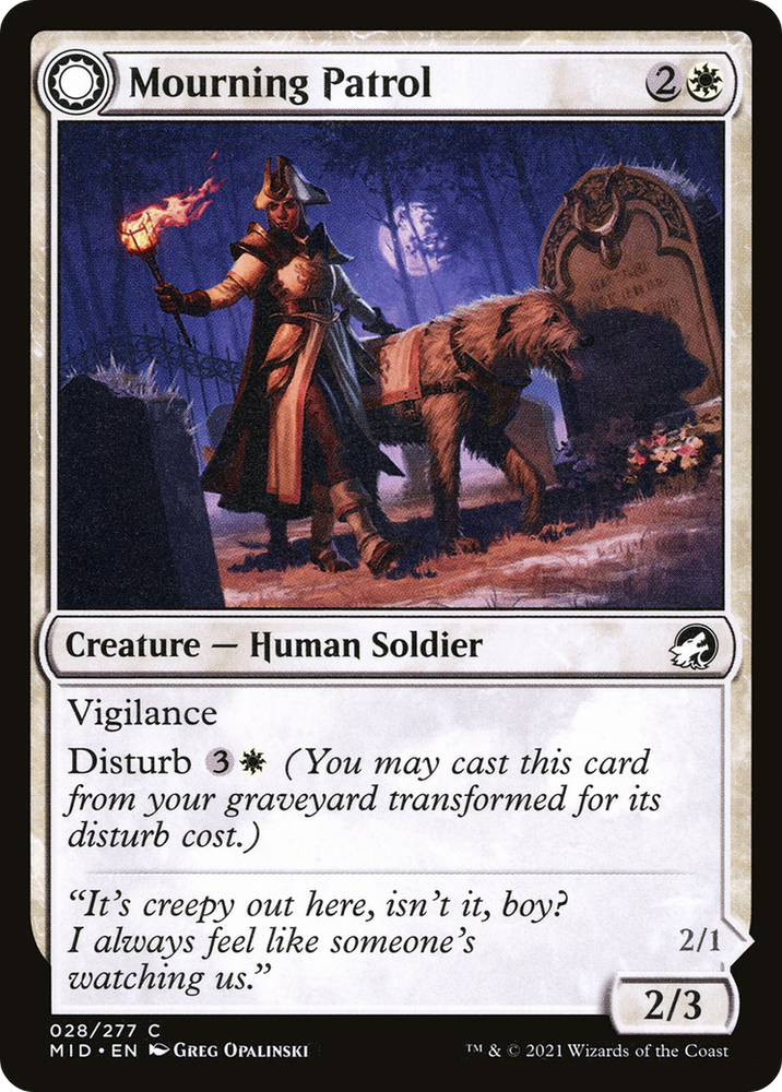 Mourning Patrol // Morning Apparition [Innistrad: Midnight Hunt]