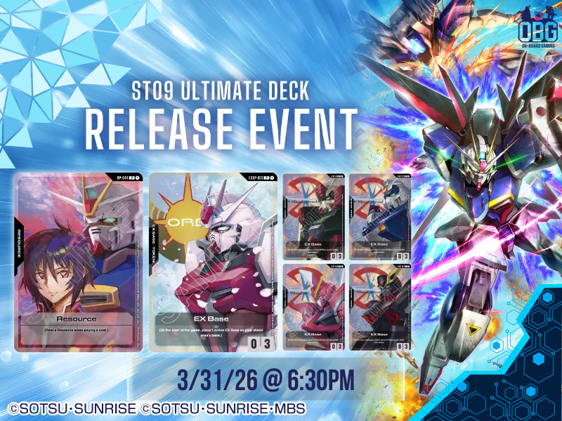 Gundam Card Game: ST-09 Release Event - 3/31/26 6:30pm