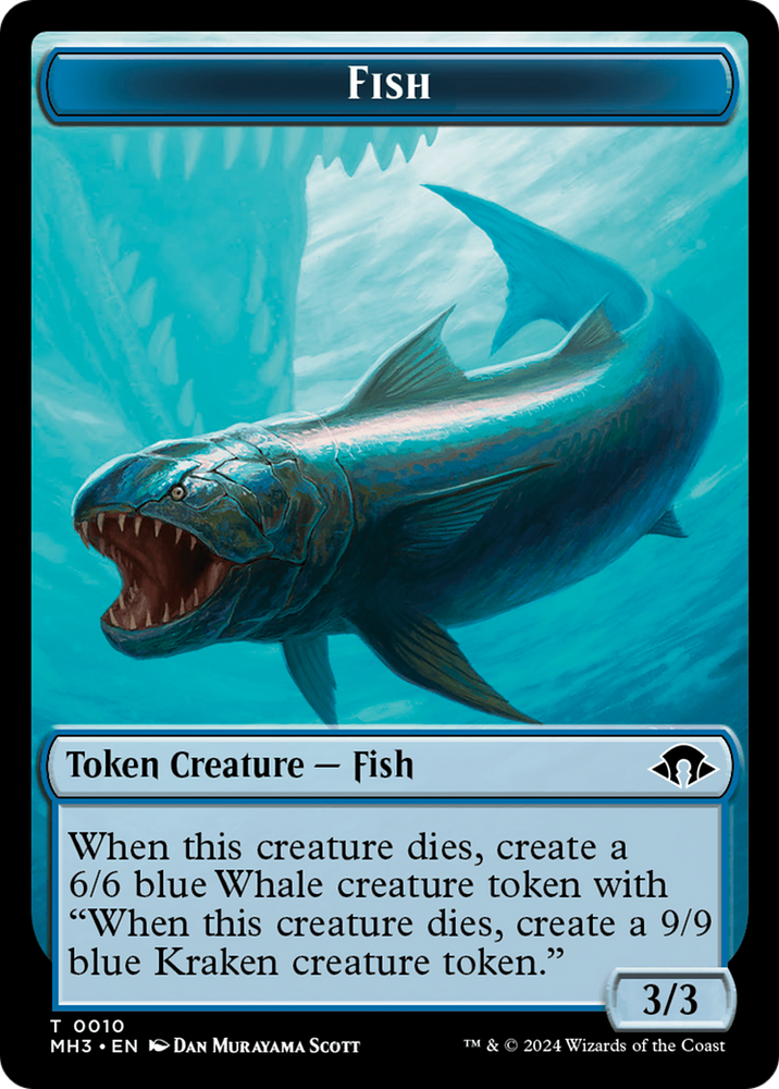 Servo // Fish Double-Sided Token [Modern Horizons 3 Tokens]
