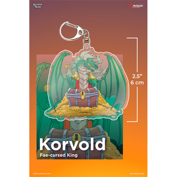 Keychain: MTG Acrylic Commanders- Korvold, Fae-Cursed King