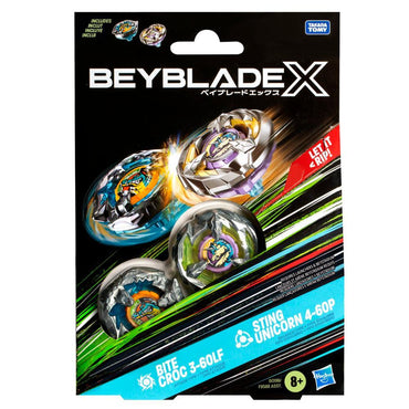 Beyblade: X: 2-Pack (Bite Croc & Sting Unicorn)