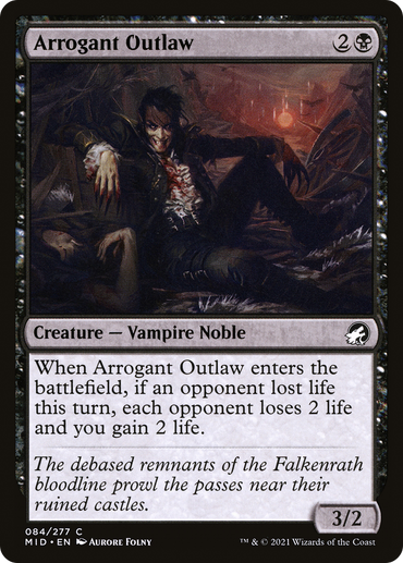 Arrogant Outlaw [Innistrad: Midnight Hunt]