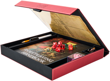 Dragon Shield: Roleplaying Player Companion RPG Box & Dice Tray (Blood Red)