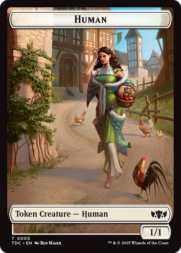 Human // Rat Double-Sided Token [Tarkir: Dragonstorm Commander Tokens]