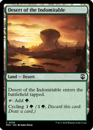 Desert of the Indomitable (Ripple Foil) [Modern Horizons 3 Commander]
