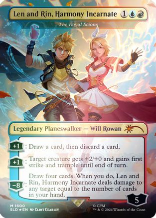 Len and Rin, Harmony Incarnate - The Royal Scions (Rainbow Foil) [Secret Lair Drop Series]