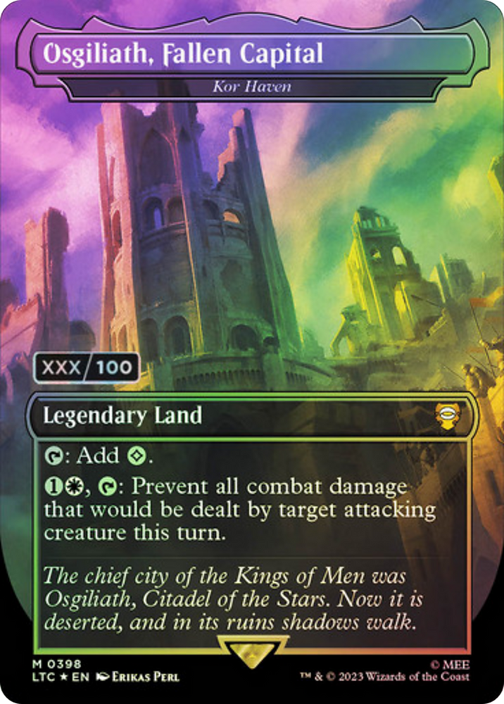 Osgiliath, Fallen Capital - Kor Haven (Borderless) (Serialized) [The Lord of the Rings: Tales of Middle-Earth Commander]