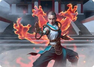 Flamehold Grappler Art Card (24/54) [Tarkir: Dragonstorm Art Series]