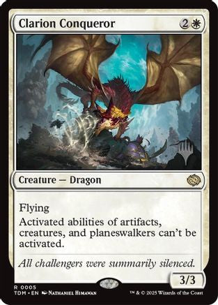 Clarion Conqueror (Promo Pack) [Tarkir: Dragonstorm Promos]