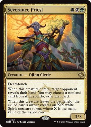 Severance Priest (Promo Pack) [Tarkir: Dragonstorm Promos]