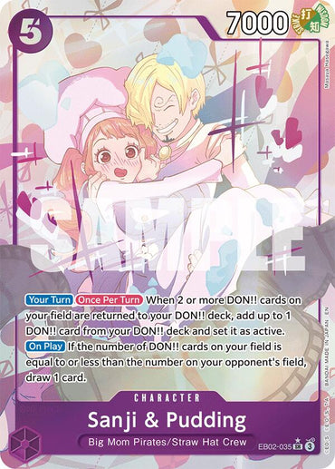 Sanji & Pudding (Alternate Art) [Extra Booster: Anime 25th Collection]