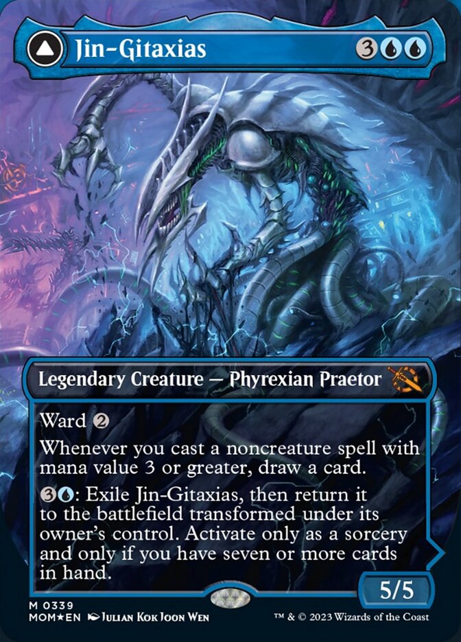 Jin-Gitaxias // The Great Synthesis (Borderless Alternate Art) [March