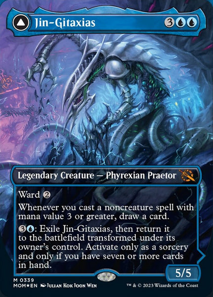 Jin-Gitaxias // The Great Synthesis (Borderless Alternate Art) [March