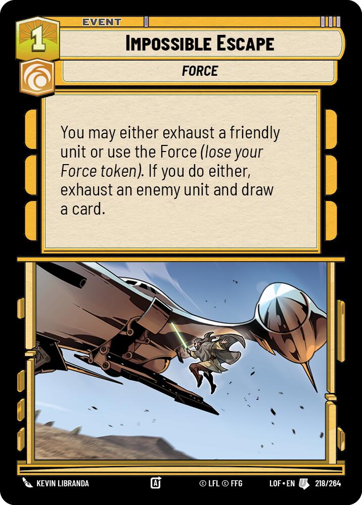 Impossible Escape (218/264) (218/264) [Legends of the Force]
