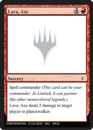 Lava, Axe [Mystery Booster]