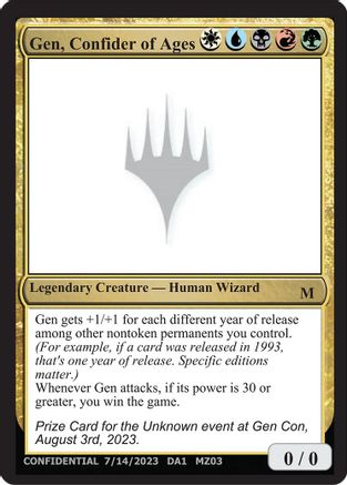 Gen, Confider of Ages [Mystery Booster]