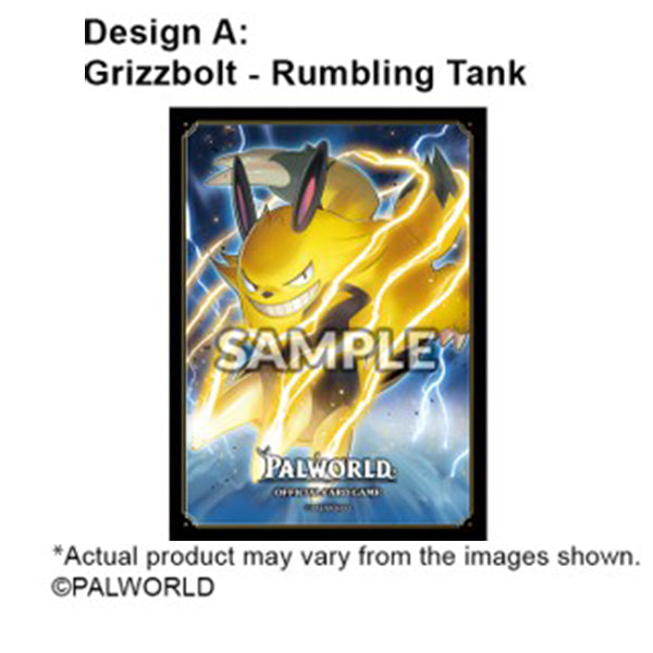 Card Sleeves: Bushi Supplies Card Sleeves- Palworld OCG- Grizzbolt- Rumbling Tank (75ct)