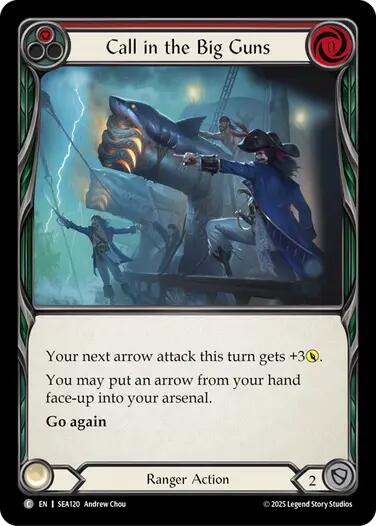 Call in the Big Guns (Red) [SEA120] (High Seas)  Rainbow Foil