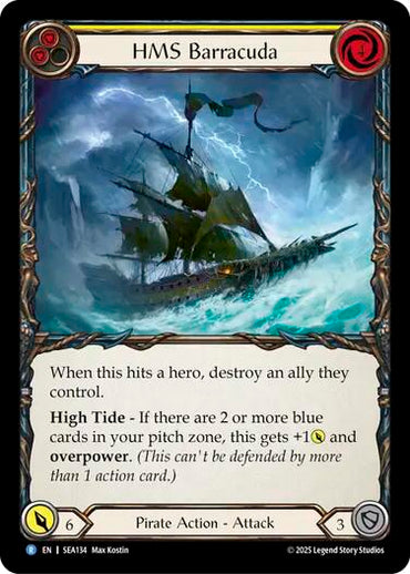 HMS Barracuda [SEA134] (High Seas)  Rainbow Foil