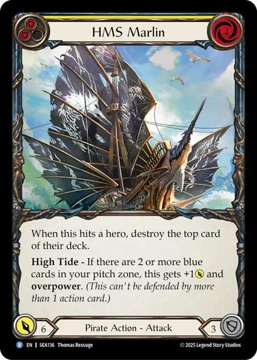 HMS Marlin [SEA136] (High Seas)  Rainbow Foil
