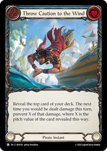 Throw Caution to the Wind [SEA150] (High Seas)  Rainbow Foil